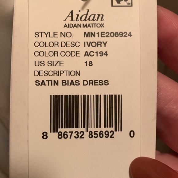 Aidan Mattox Satin Bias Mini Dress - Picture 4 of 4